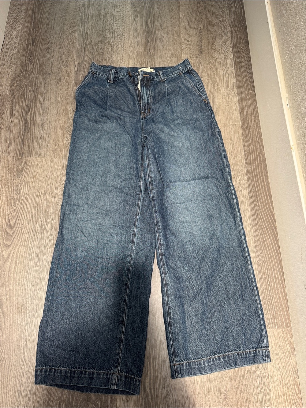 Madewell Harlow  Wide Leg Denim Jeans - Blue